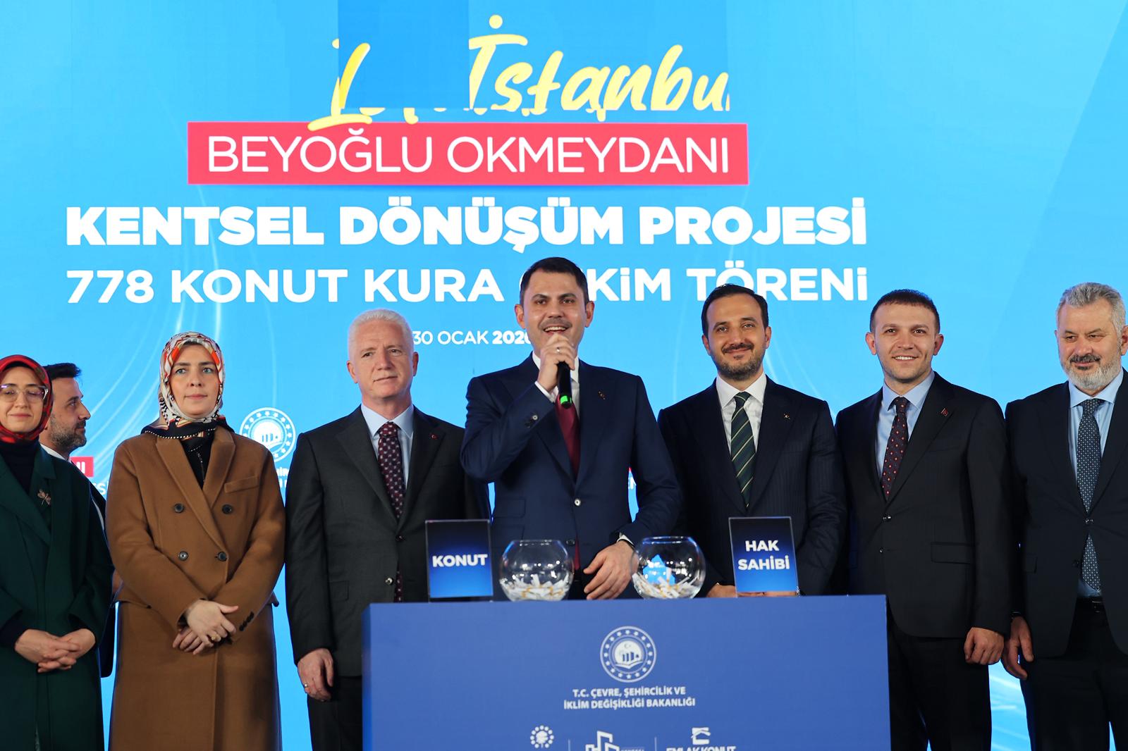 BEYOĞLU OKMEYDANI KENTSEL DÖNÜŞÜM PROJESİ’NDE KURA HEYECANI