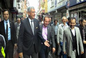 VOLKAN BOZKIR'DAN ESNAF ZİYARETİ